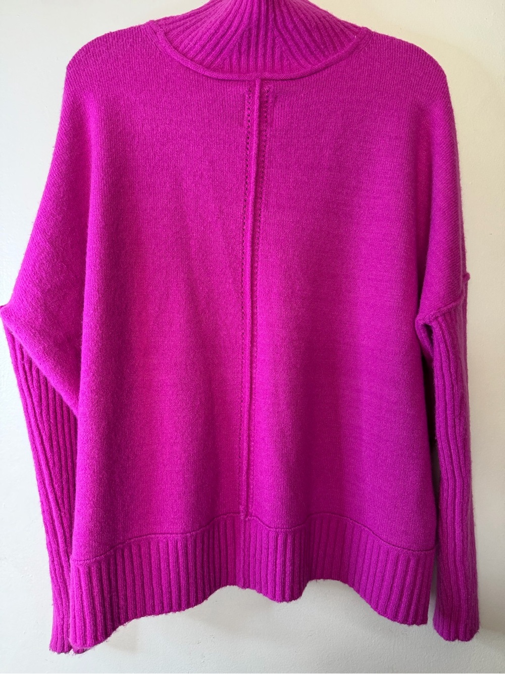 Maeve Anthropologie Fuchsia Wool Blend Sweater Size S - Picture 7 of 10